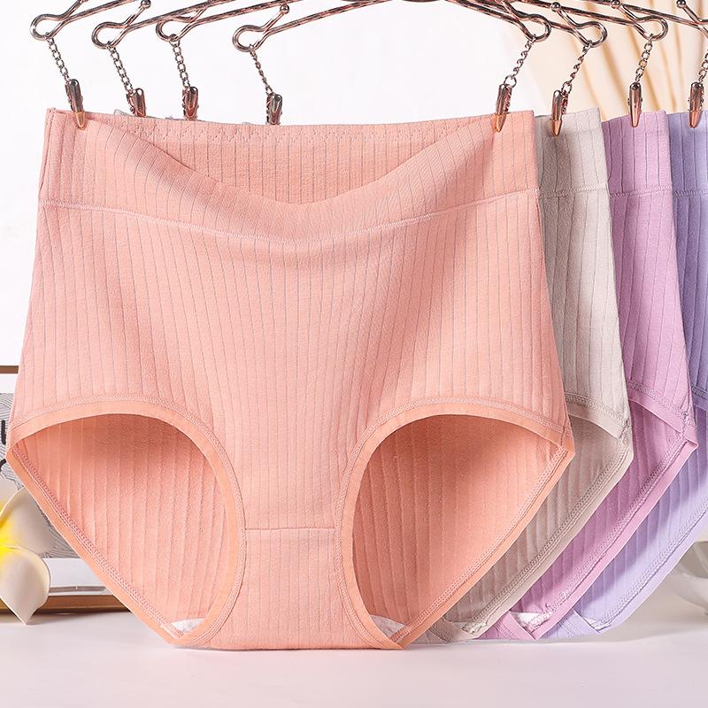 Plus Size Women's Cotton High Waisted Mother's Year of Life Red Panties