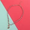 Cartoon Christmas Necklace Clavicle Chain Bell Rice Beaded Chain Christmas Tree Jewelry Accessories Cartoon Pendant Choker