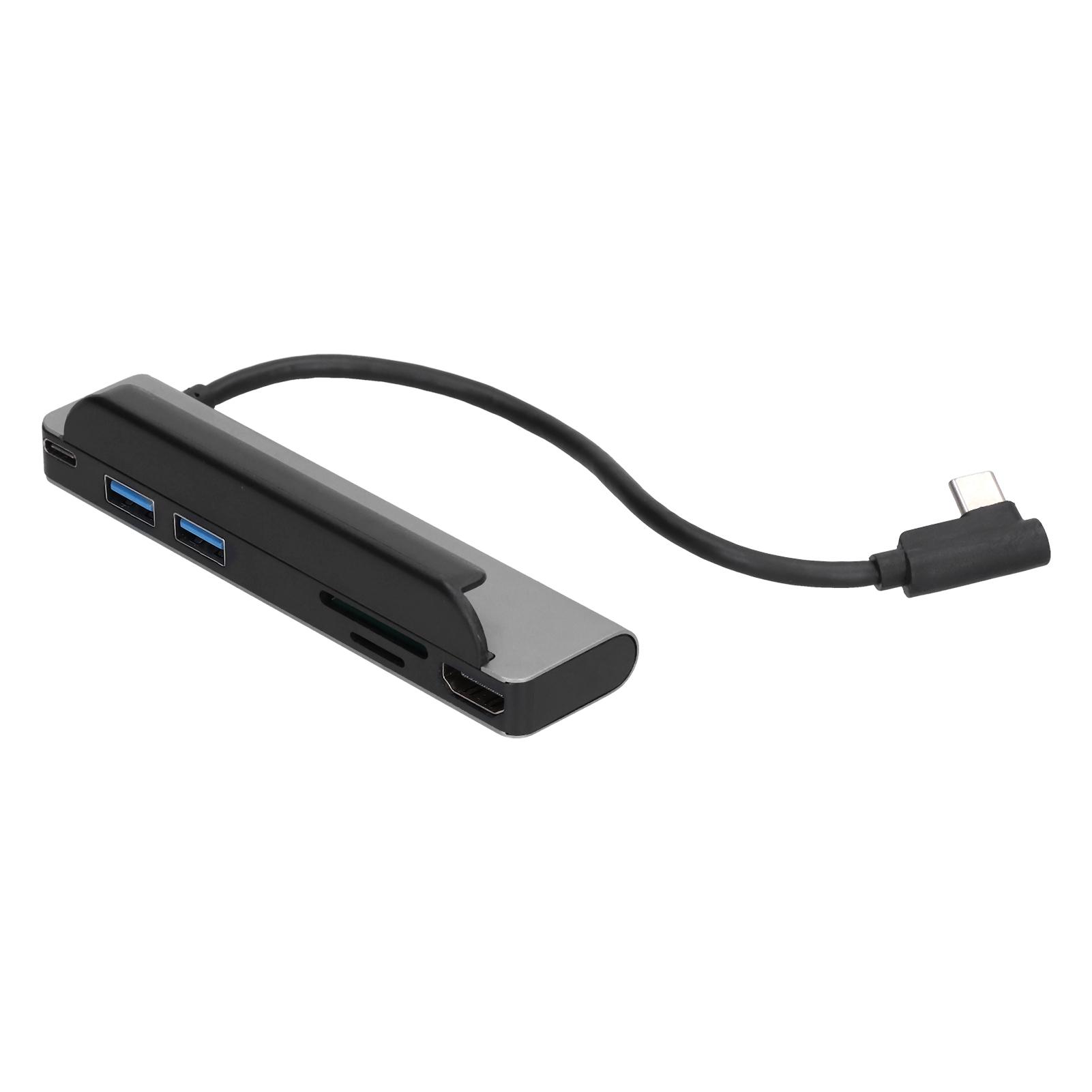 

Док-станция 6 в 1 Type C для мультимедийного интерфейса высокой четкости USB-карта памяти Карта памяти