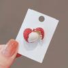 A Niche and Cute Lychee Anti-exposure Brooch A High-end Women's Corsage A Suit Sweater Pin and Accessory To Secure Clothes