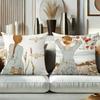 Girls Reading and With Birds Printed Decorative Cushions Polyester pillowcase, sofa decorative cushion cov Headboard Pillow