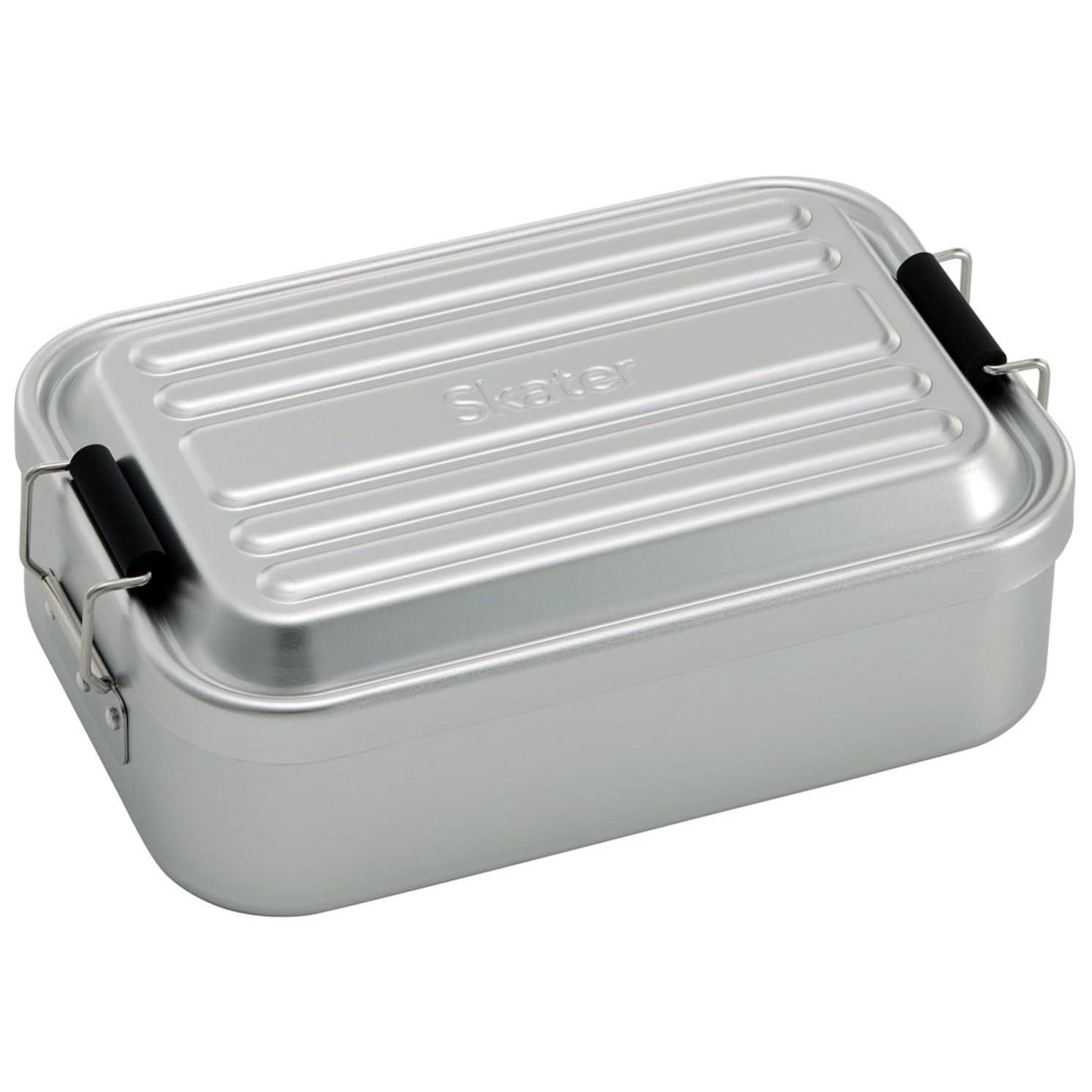 Skater Bento Box Aluminum Men 850ml Large Capacity Fluffy Serving Lunch Silver AFT8B-A