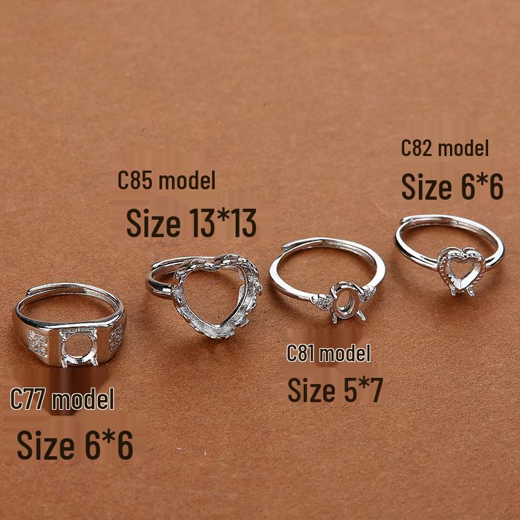 

Регулируемое женское кольцо из серебра 925 пробы с янтарем, жадеитом и жадом. Adjustable Open