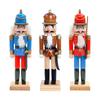 Nutcracker Ornaments Christmas Ornaments Classic Style Cartoon Decorative Nutcracker Crafts Desktop Decor for Shelves Desktop
