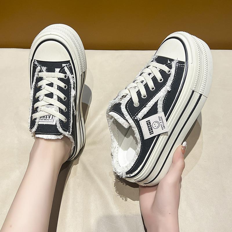 Summer 2024 Thick Slides Platform Women's Slippers and Ladies Sandals Height Shoes Mules Outside Waterproof Normal New Fashion