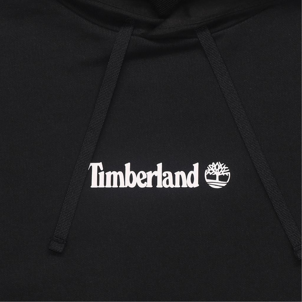 Timberland Ağaç Logolu Baskılı Kapüşonlu Sweatshirt Erkek kapüşonlu Siyah A5PVA-001