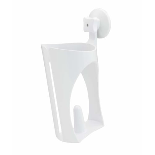 Gaona Paper Towel Holder, White, for Kitchen Paper, Suction Cup Type, Vertical, GA-PF026