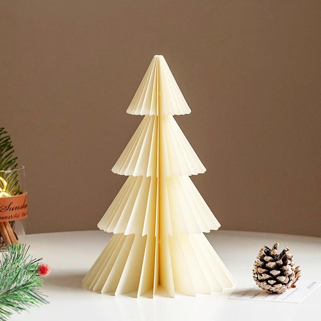 Christmas Paper Tree 8-Piece Table Centerpiece 3D Paper Christmas Trees For Holiday Winter Home Office Kitchen Room Farmhouse