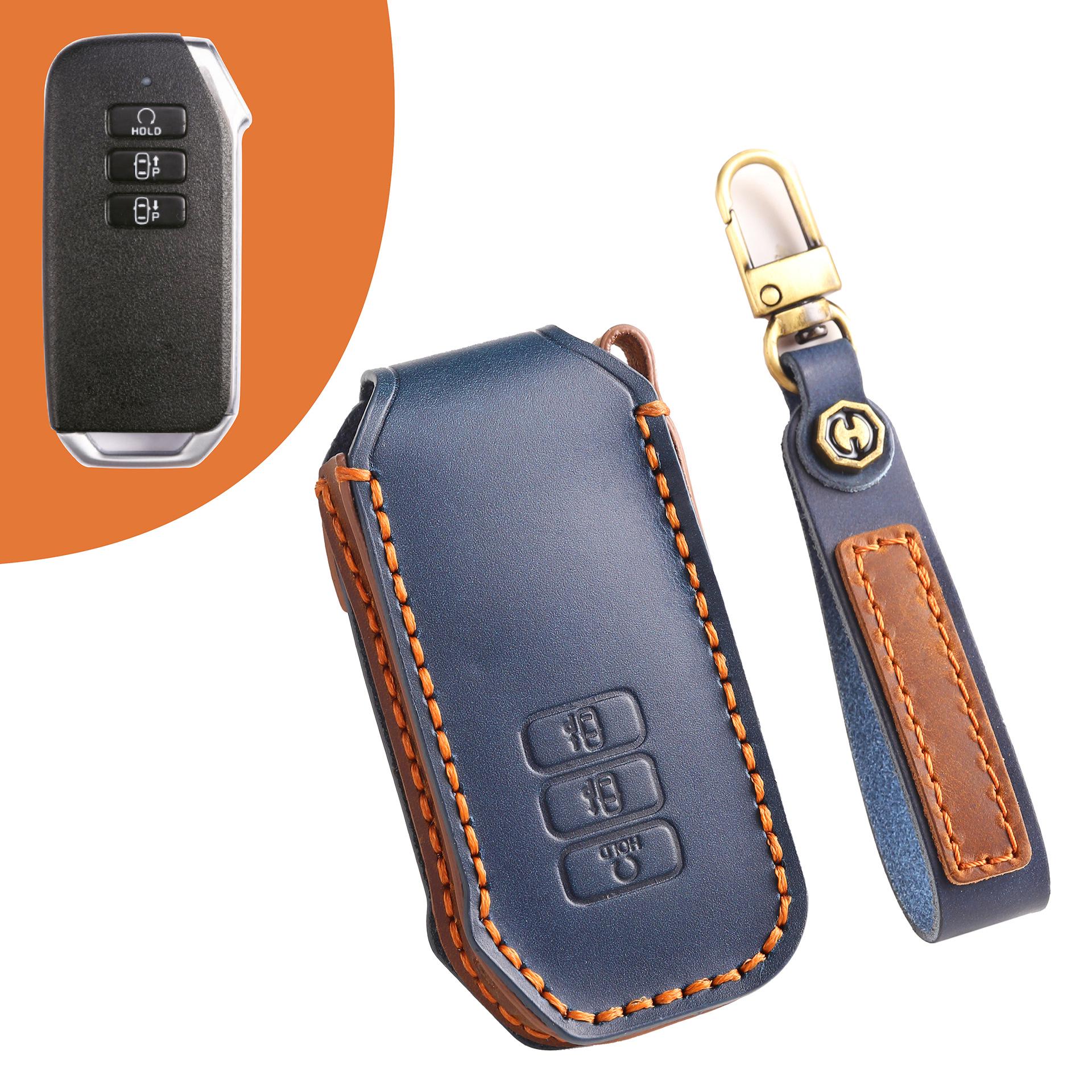 

Чехол для ключа KIA: Кожаный чехол ручной работы для автомобиля бизнес-класса KN Sorento/Jiahua синий