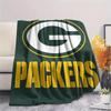 Green Bay Packers Print Flannel Blanket, High Quality Comfortable for All Seasons, Home Decor, Warmth and Comfort, Perfect for Christmas Gifts
