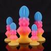 Gourd Flower Colors Luminous Butt Plug Soft Silicone Anal Dilator Sex Toys for Men and Women Masturbation Sex Toys