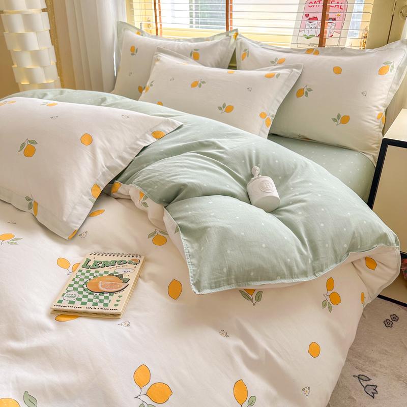 Pure Cotton 4-Piece Bedding Set