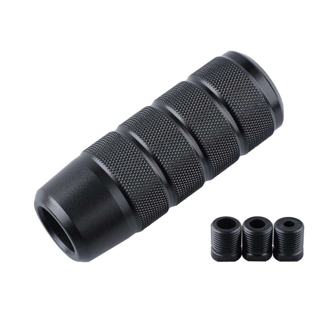 95MM Universal Non-Slip Gear Shift Knob Manual Transmission Aluminum Knurled Shifter Lever Head Car Interior Accessories чёрный