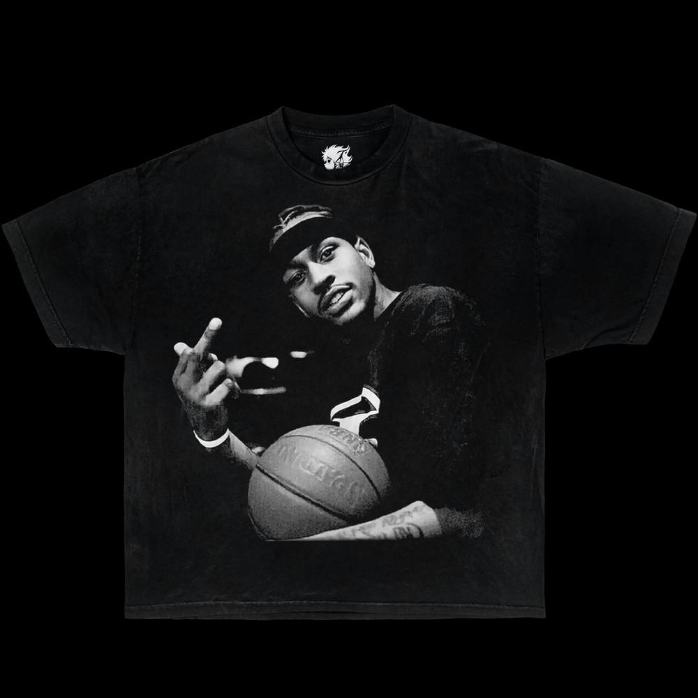 

Iverson Finger Boxy Vintage Boxy Tee Shirt oversized t-shirt streetwear y2k Unisex T-Shirt XXL