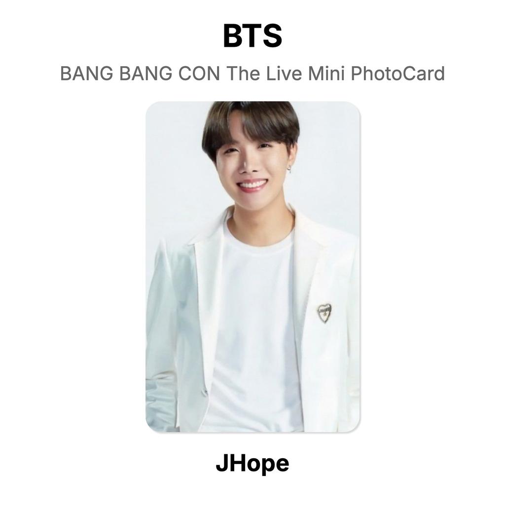 BTS BANG BANG CON The Live Mini PhotoCard Official Photocard