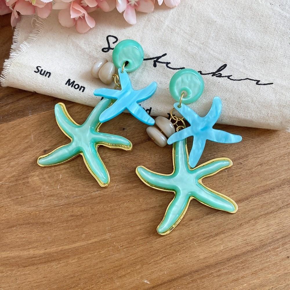 Candy Color Bohemian Dangle Earrings Temperament Ear Pendant  Summer Beach