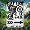 Vintage Motocross Tin Sign Garage Wall Art Dirt Bike Metal Decor