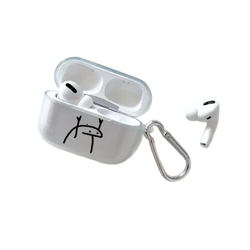 Transparent case line person suitable for AirPods1/1st generation protective case Apple pro/1 wireless bluetooth headset cover