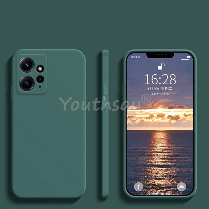 For Xiaomi Redmi Note 12 Case Silicone Liquid For Redmi Note 12 Pro Plus Cover TPU Protector Case Redmi Note 12 Turbo 12S Cover