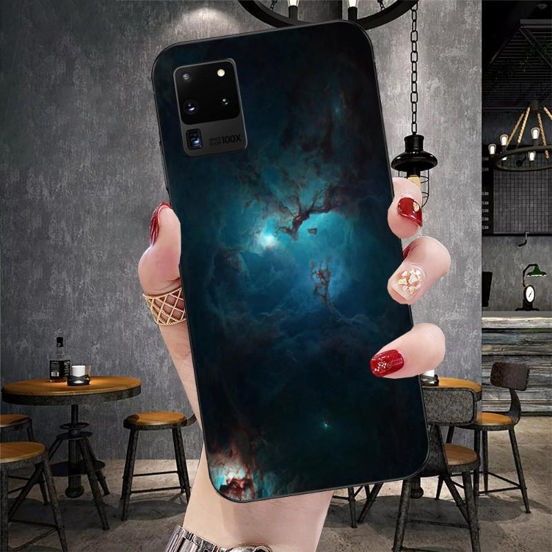 Sky Star Universe Plane Phone Case For Samsung Galaxy S6 S7 S8 S9 S10 S21 S22 Plus Ultra Soft Black Phone Cover