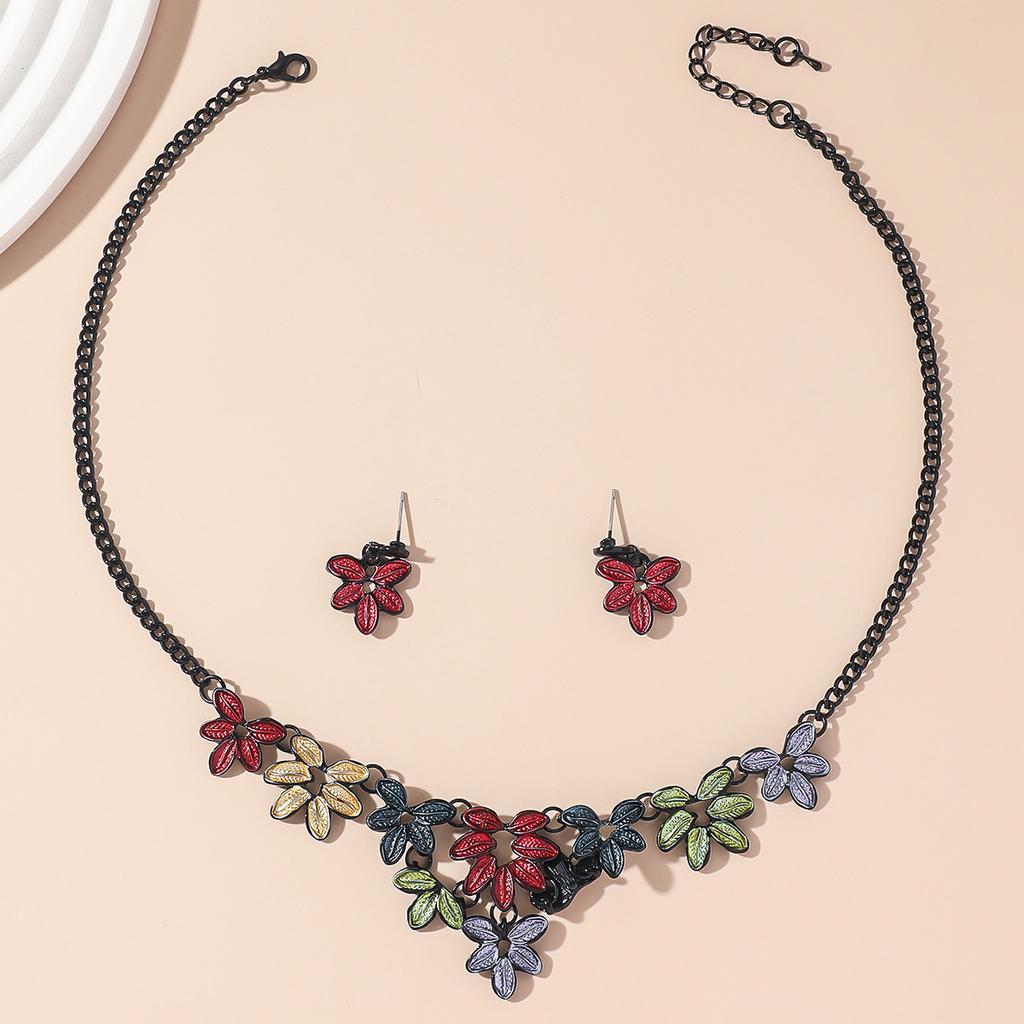 Fashion Jewelry Set Necklace Earrings For Women's Ladies