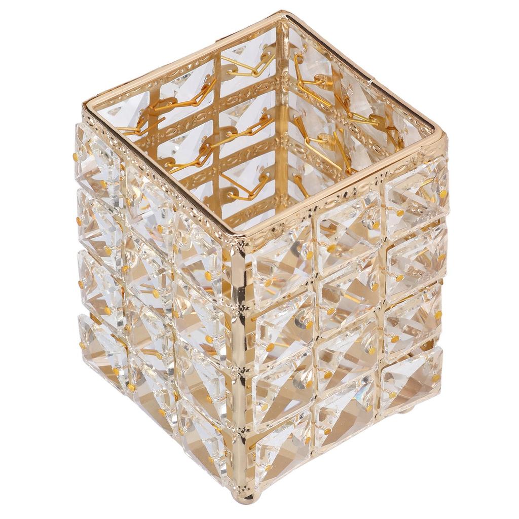 Makeup Brush Holder European Style Make Up Storage Cup for Bathroom Home Bedroom OfficeGold