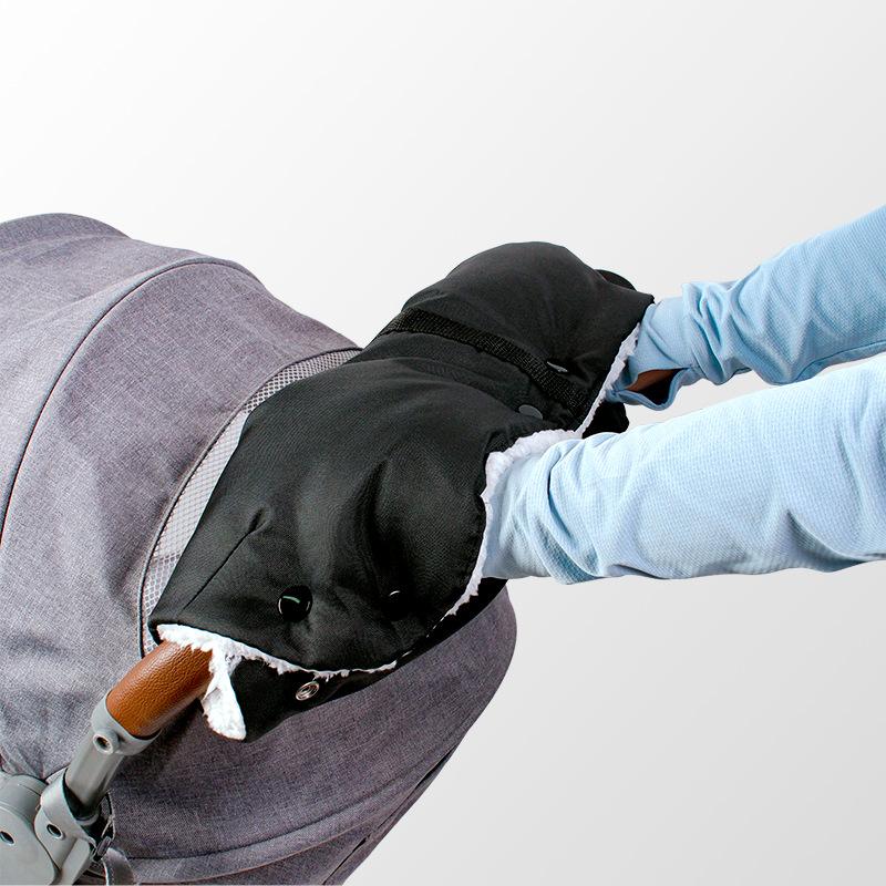 1Pcs Stroller Accessories Warm Baby Stroller Gloves Thick Pram Hand Muff Baby Carriage Pushchair Fleece Hand Cover Cart Gloves