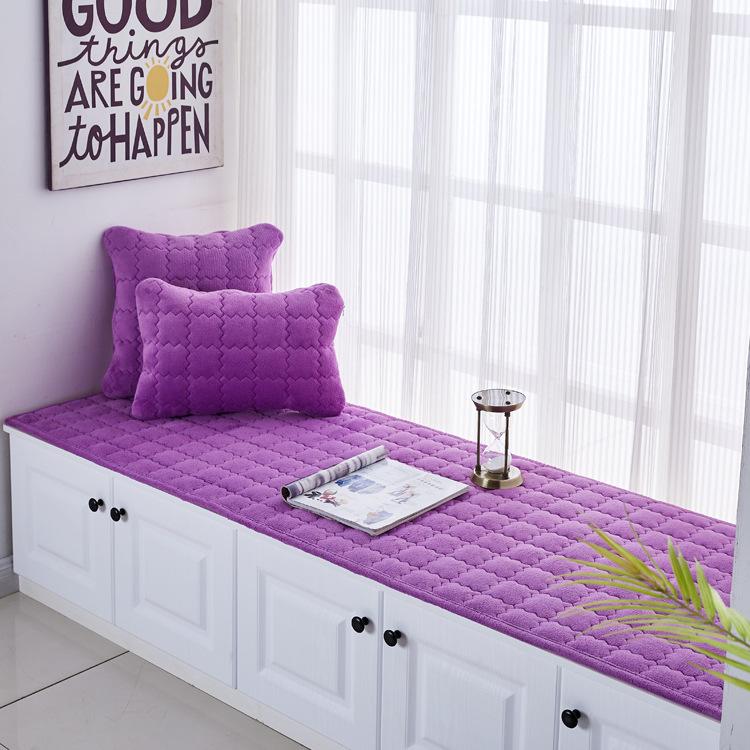 Bay Window Cushion European Style Window Sill Cushion Bedroom Balcony Cushion Decoration Tatami Non-slip Sponge Cushion