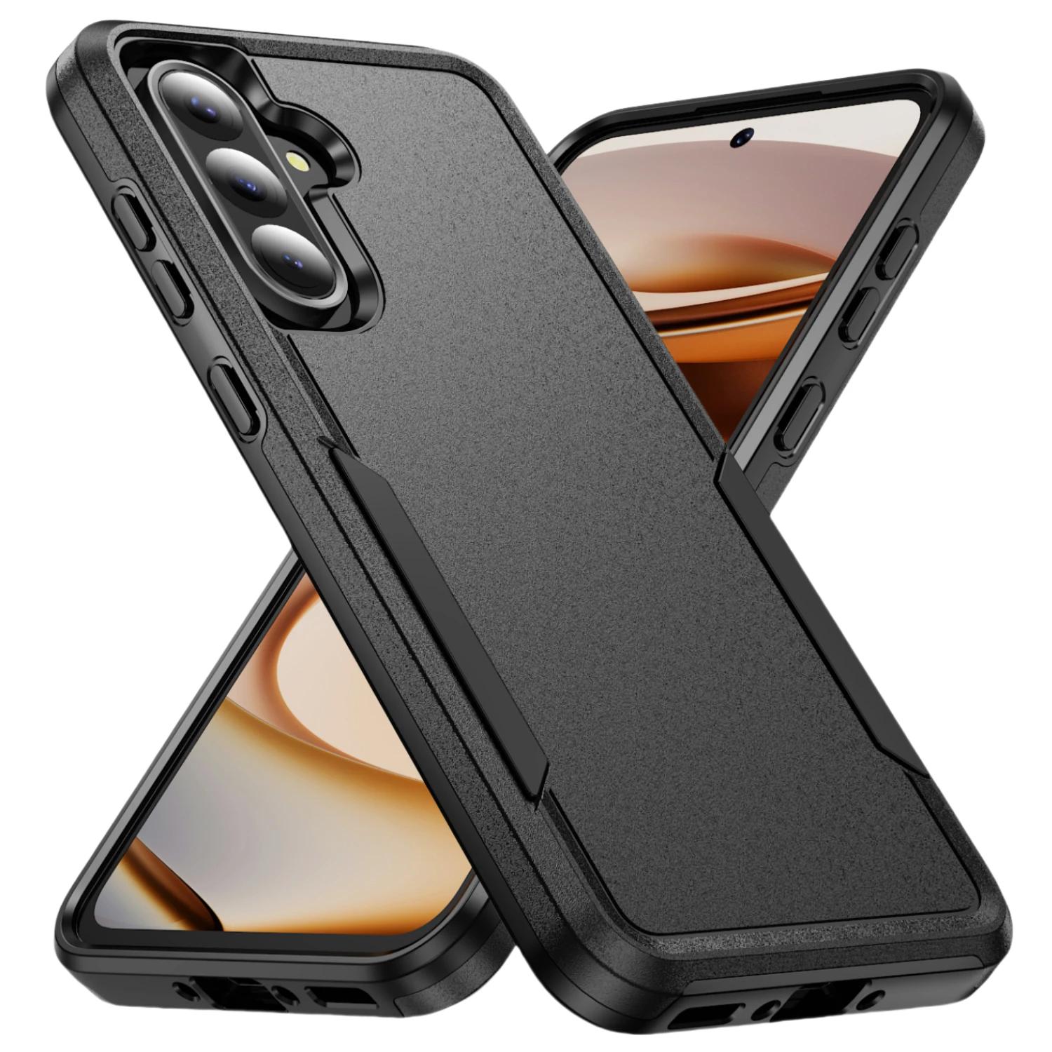 

Matte Shockproof Case for Samsung Galaxy S25 Plus Edge S24 S22 Ultra S23 FE PC Silicone Cover for Galaxy S22 Ultra темно-синього кольору