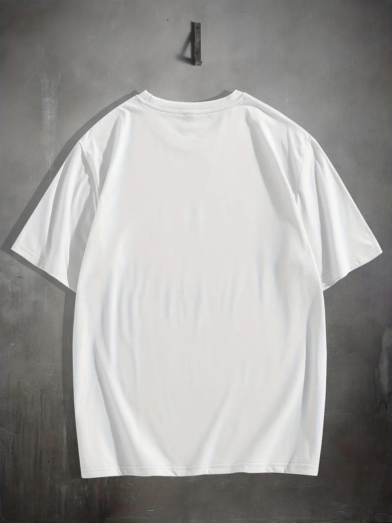 Stylisches Basketballspieler Muster Print Unisex Bequemes Schickes T-Shirt, Grafik T-Shirt Unisex Sommer Outdoor Kleidung, Unisex Kleidung Unisex