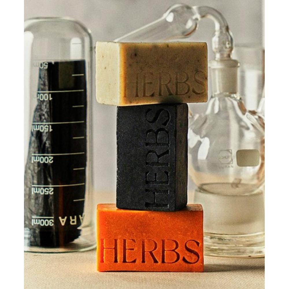 Herbs Seoul [kostenlose Tasche] Feuchtigkeitsspendendes Shampoo-Riegel Feuchtigkeitsspendender Haferflocken-Riegel Leicht sauer Nicht reizend Trockenes Haar 2er-Pack Doppelset 200g