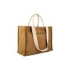 Marni Logo Embroidered Woven Vacation Style Raffia Tote Bag Shopping Bag Camping Bag Large Women Tote Bag Light-Brown Brown SHMP0078U0-P3860-Z0R42