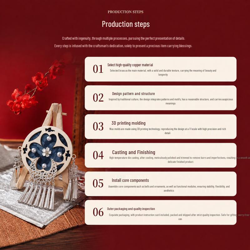 Sterling Silver Imitation Brocade Refrigerator Magnet DIY Kit for Dragon Boat Festival Parent-Child Handmade Activity & Cultural Team Building.
