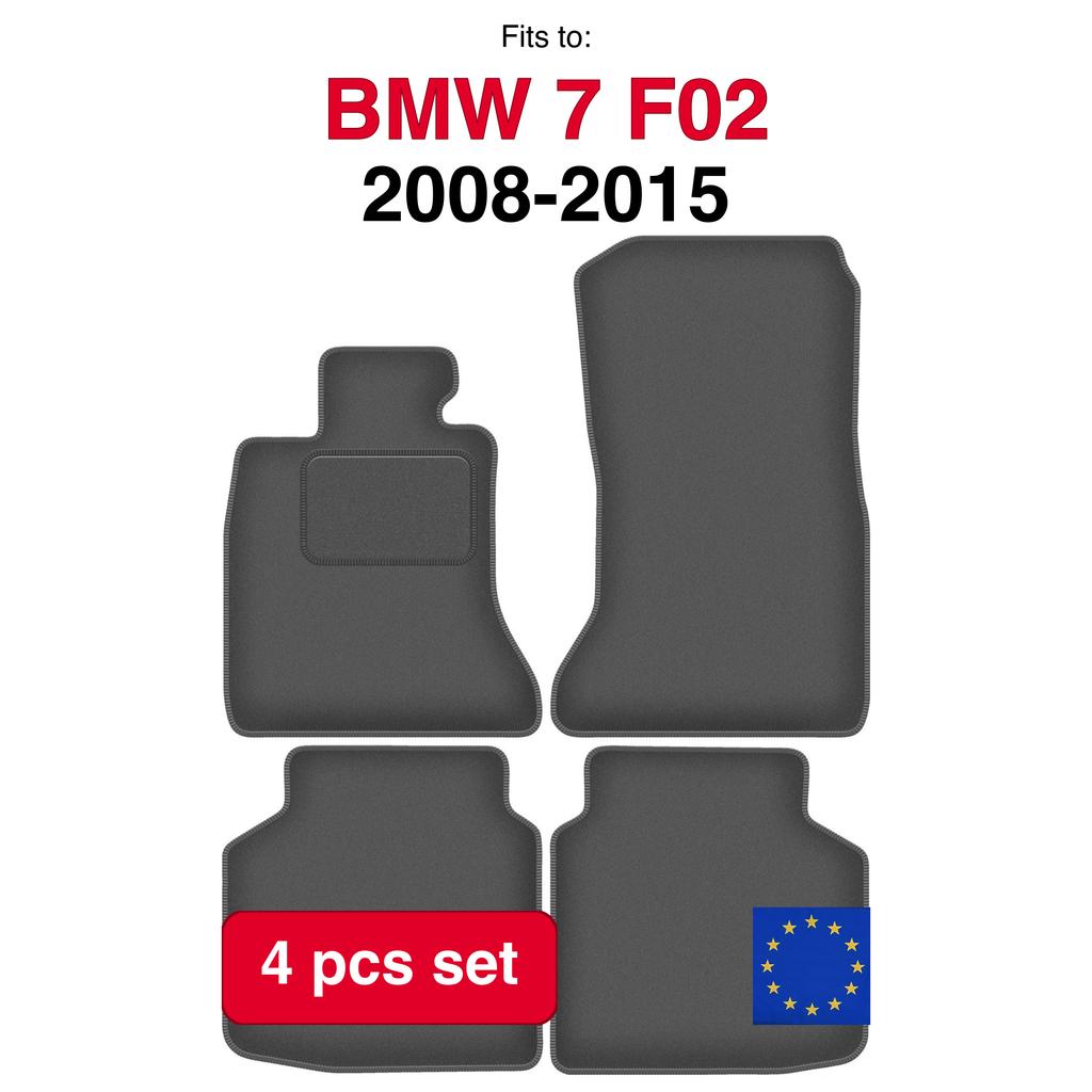 Velour Car Floor Mats For Bmw 7 F02 Long (2008-2015)
