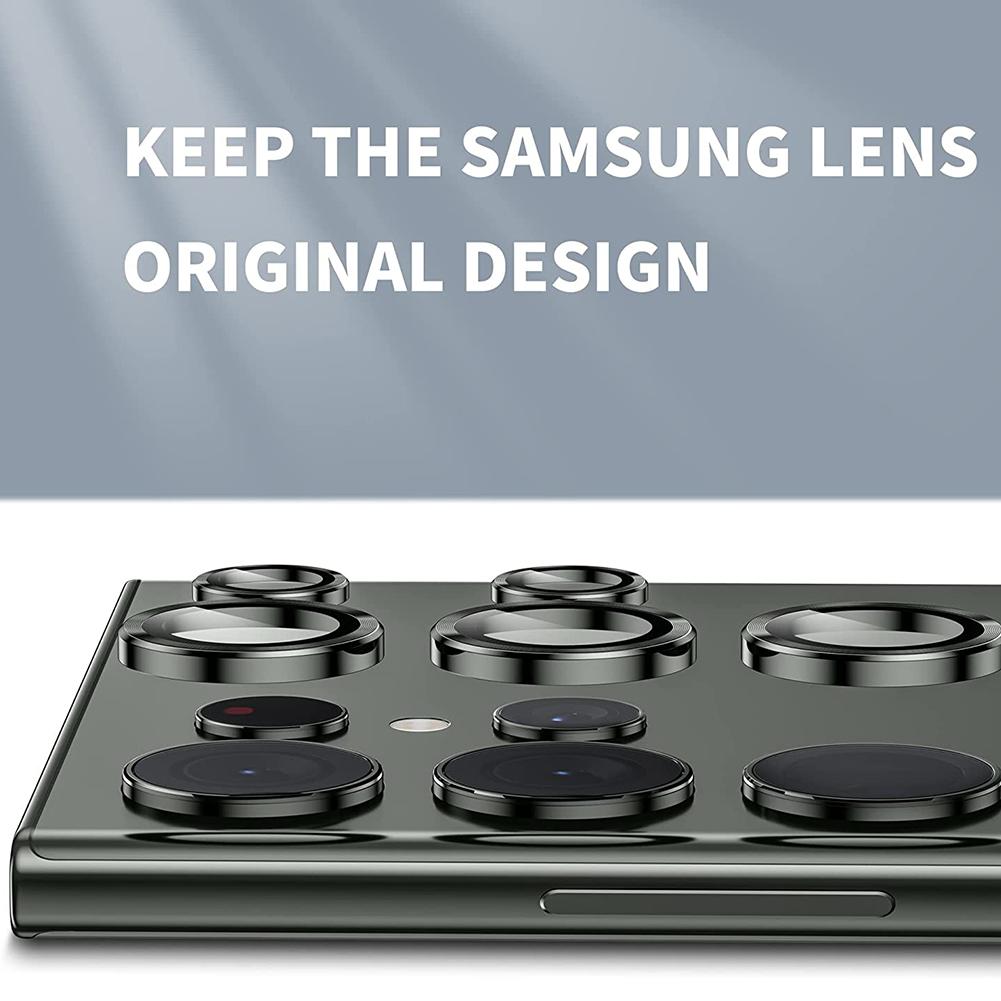 Camera Lens Cover Aluminum Alloy Protective Glass Film Dustproof Wear-resistant Anti-scratch for Samsung Galaxy S23 Ultra 2025
