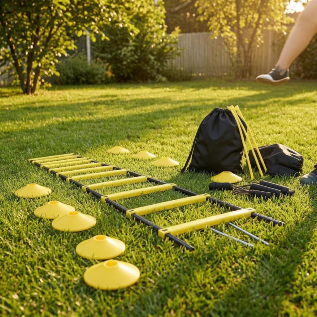 Agility Ladder Set Portable Soccer Training Equipment Complete