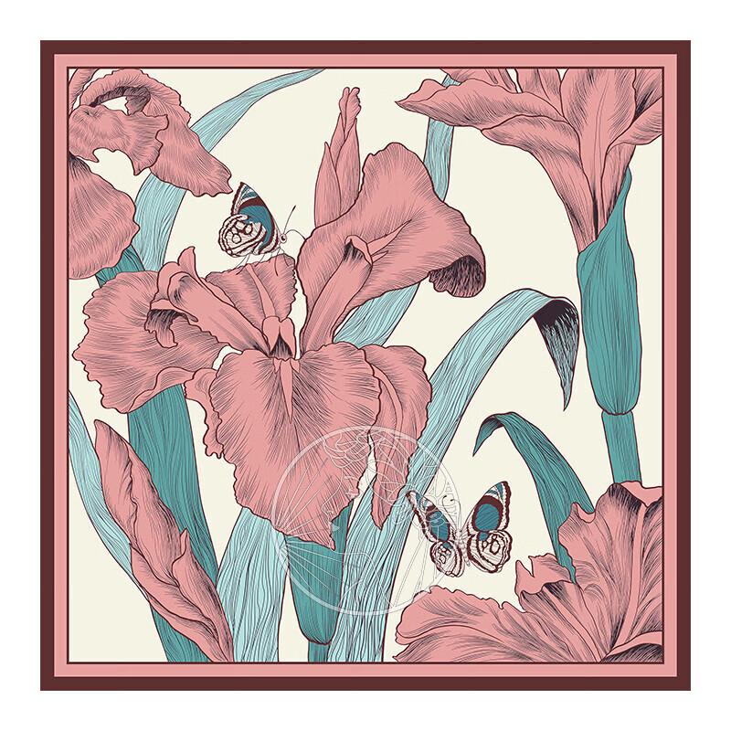 aurora Iris Mulberry Silk Scarf