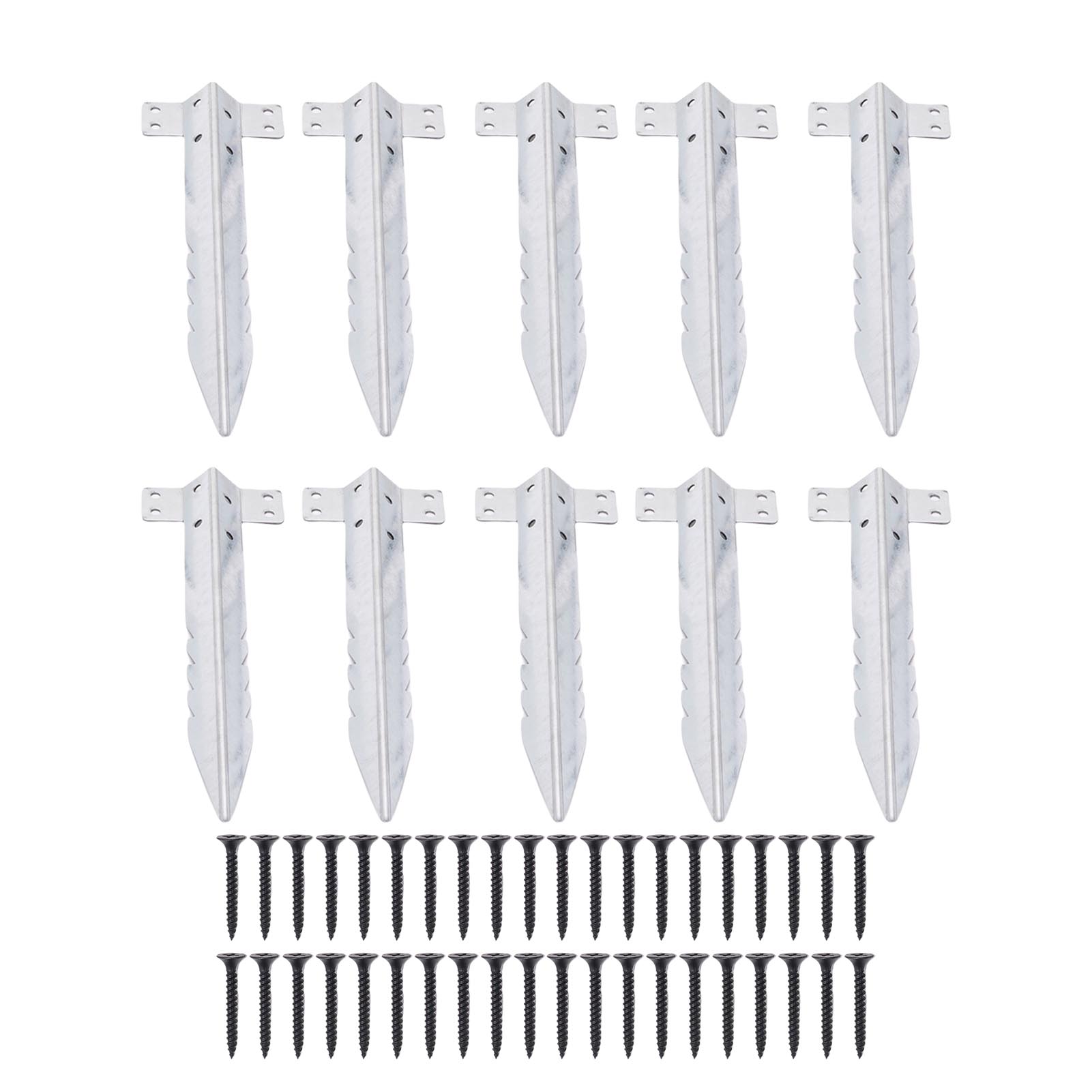 10 Pack Small Railway Sleeper Brackets Galvanized Steel Garden Timber Sleeper Brackets for Planter Beds