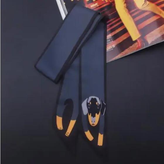 Animals Cheetah Silk Scarf New Bag Scarf For Women Luxury Brand Foulard Women Tie Fashion Head Scarves For Ladies Girls