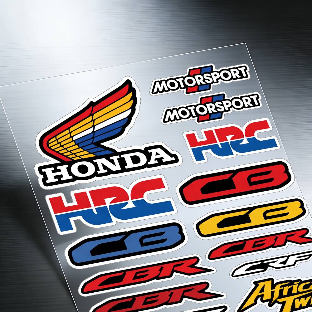 ARA1 FOR HONDA MUGEN TYPE R VTEC Reflective Motorcycle Stickers Waterproof Vinyl Decals for Motorbike Helmet Fuel Tank Bike