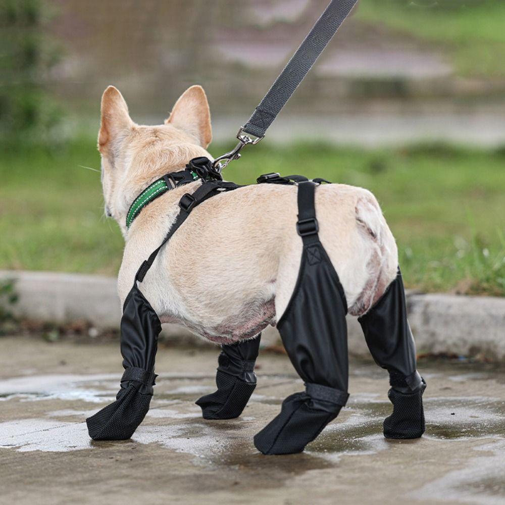 

Нескользящие противогрязные ботинки для домашних животных, дышащие зимние пинетки для собак, носки, водонепроницаемая обувь для собак, дождливый день