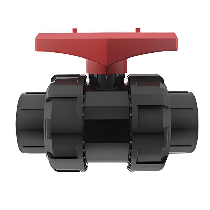 Hard Pipe Plumbing Double Union Control Part, UPVC Union End Component for Service Access and Pipe Management Use