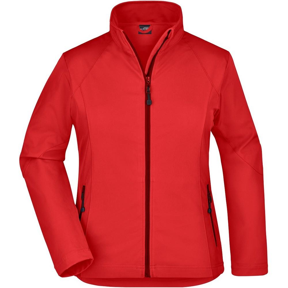 James and Nicholson Womens/Ladies Plain Stretch Soft Shell Jacket
