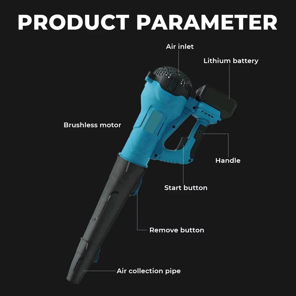 Mamidw 38000RPM Brushless Cordless Air Blower Handheld Leaf jet Turbo Blower Power Tool For Makita 18V Battery