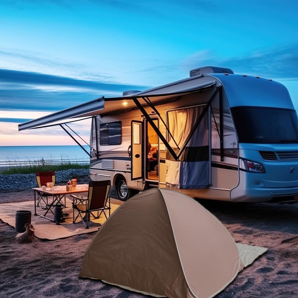 Light for One for Two UV Protection Over Heat Water Storage Bag for Cherry Blossom Picnic Beach UV Pegs Andc One-touch Tent, Summer, Blocking, Easy,