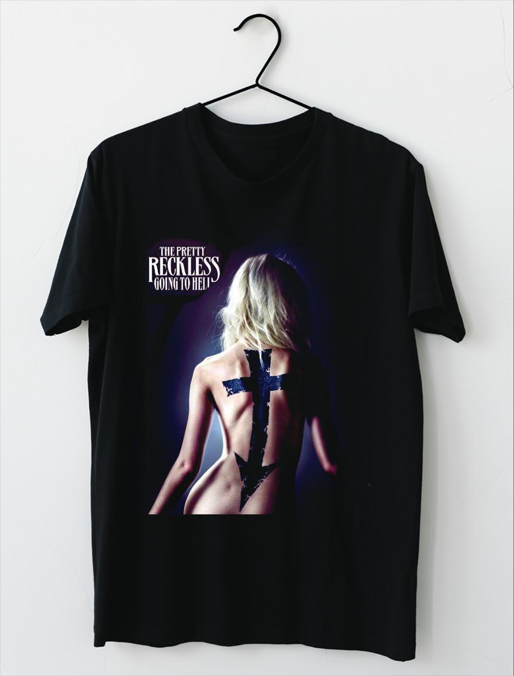The Pretty Reckless - Going to Hell Kurzarm Schwarz Alle Größen T-Shirt AE46 M gray