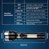 5 Modes USB Rechargeable LED Flashlight Powerful Zoom Torch with COB Side Lights Outdoor Emergency Lantern Camping Portable Lamp