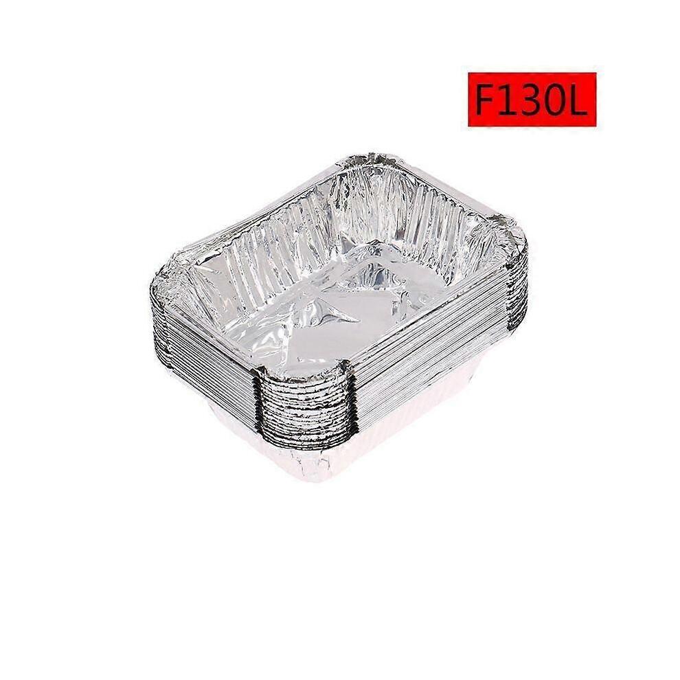 (20 Stück, F130L) 20 Stück Schale Aluminiumfolie Schale Heißluftfritteuse Dose Grill Backen Einwegbedarf