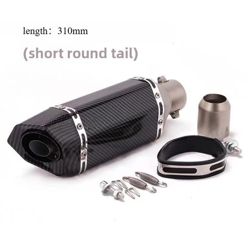 For Kpr150 Horizon 350r3r25 Gsx Ninja250z400 Huanglong 300 Modified Small Hexagonal Exhaust Pipe Model Universal Modification Parts
