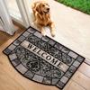 Luksusowa Mata Podłogowa Powitalna w Stylu Retro - Trwała i Antypoślizgowa Zewnętrzna Mata Wejściowa na Podłogę Dywan do Dekoracji Domu